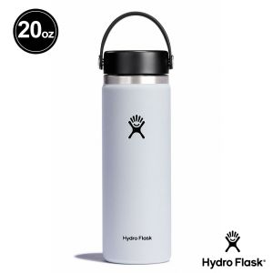 Hydro Flask 20oz/592ml 寬口提環保溫瓶 經典白