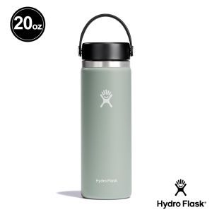 Hydro Flask 20oz/592ml 寬口提環保溫瓶 灰綠