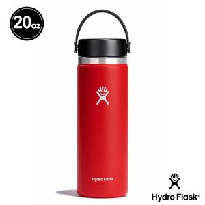 Hydro Flask 20oz/592ml 寬口 提環 保溫瓶 棗紅色