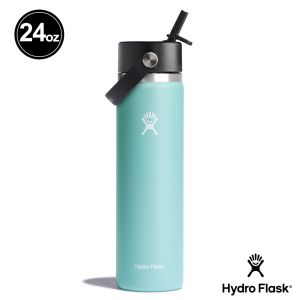 Hydro Flask 24oz/709ml 寬口吸管真空保溫瓶 露水綠
