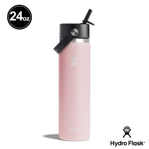 Hydro Flask 24oz/709ml 寬口 吸管 真空 保溫瓶 櫻花粉