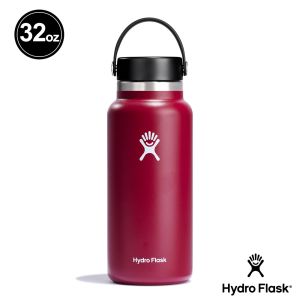 Hydro Flask 32oz/946ml 寬口 真空 提環 保溫瓶  小紅莓