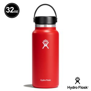 Hydro Flask 32oz/946ml 寬口提環保溫瓶 棗紅色
