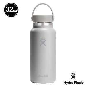 Hydro Flask 32oz/946ml 寬口 提環 保溫瓶 粉灰
