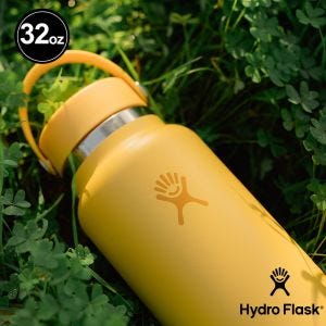 Hydro Flask 32oz/946ml 寬口 提環 保溫瓶 陽光黃