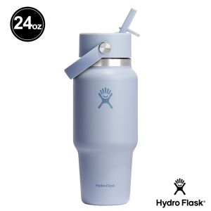 Hydro Flask 24oz/709ml 寬口 提環 吸管 隨行杯 保溫瓶 海波藍