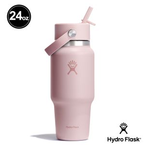 Hydro Flask 24oz/709ml 寬口 提環 吸管 隨行杯 保溫瓶 櫻花粉