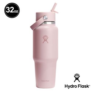 Hydro Flask 32oz/946ml 寬口 提環 吸管 隨行杯 保溫瓶 櫻花粉