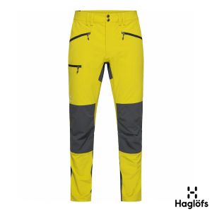 Haglofs 男 Mid Slim 快乾長褲 極光黃/磁鐵色