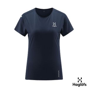 Haglofs 女 L.I.M Tech 輕量短Tee 塔恩藍