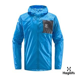 Haglofs 男 L.I.M Shield Hood 輕量連帽外套 北歐藍/磁鐵色