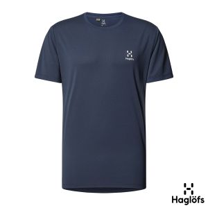 Haglofs 男 Trekk Tech 短Tee 塔恩藍