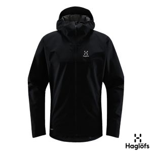 Haglofs 男 Korp PF 防水外套 黑色