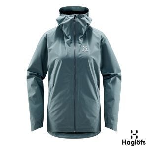 Haglofs 女 Korp PF 防水外套 鋼鐵藍