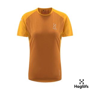 Haglofs 女 L.I.M Crux 輕量短 Tee 沙漠黃/日光黃