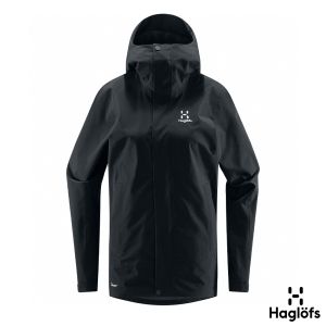 Haglofs 女 Koyal PF 防水外套 黑色