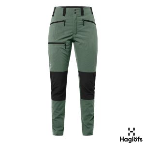Haglofs 女 Mid Slim 快乾長褲 菲耶爾綠/黑