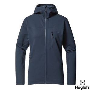 Haglofs 女 Rosson 連帽外套 塔恩藍
