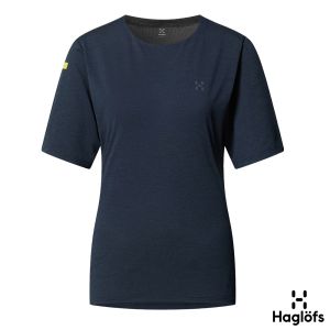 Haglofs 女 L.I.M Ridge 輕量短Tee 塔恩藍