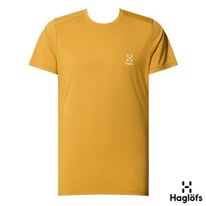 Haglofs 男 L.I.M Tech 輕量短Tee 蠟黃