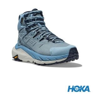 HOKA 女 Kaha 2 Goretex 登山鞋 湖水藍/迷霧灰