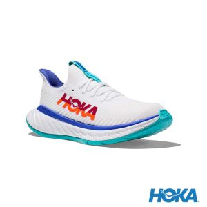 HOKA 女 Carbon X 3 路跑鞋 白/火焰紅
