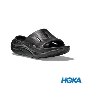 HOKA ORA Recovery Slide 3恢復拖鞋 黑