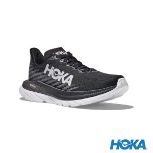 HOKA 男 Mach 5 寬楦 路跑鞋 黑/城堡岩灰