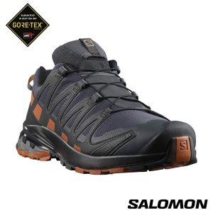 Salomon 男 XA PRO 3D V8 Goretex 健野鞋 寬楦 烏黑/褐/黑
