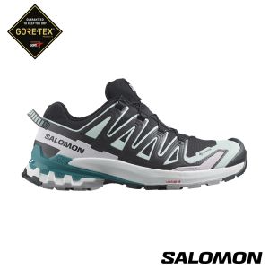 Salomon 女 XA PRO 3D V9 Goretex 健野鞋 黑/漂水藍/藍