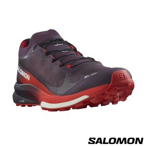 Salomon S-LAB ULTRA 3 V2 野跑鞋 玫紫/火炬紅/白