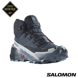 Salomon 女 CROSS HIKE 2 Goretex 中筒登山鞋 碳黑/火石灰/珍珠藍