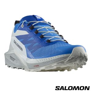 Salomon 男 SENSE RIDE 5 野跑鞋 伊比薩藍/黃金石藍/白