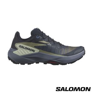 Salomon 女 GENESIS 野跑鞋 碳藍/色調灰/綠