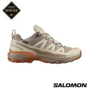 Salomon 女 X ULTRA 360 EDGE Goretex 低筒登山鞋 白/黃/粉