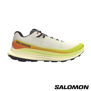 Salomon 男 ULTRA GLIDE 2 野跑鞋 香草白/硫淡黃/橙