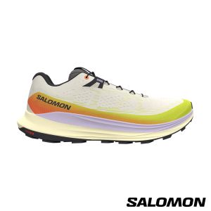 Salomon 女 ULTRA GLIDE 2 野跑鞋 香草白/硫淡黃/紫