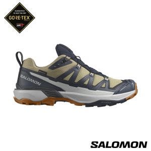 Salomon 男 X ULTRA 360 EDGE Goretex 低筒登山鞋 綠/藍/灰