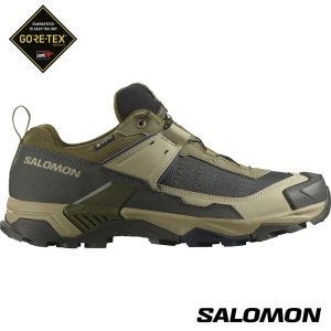 Salomon 男 X ULTRA 5 Goretex 低筒登山鞋 橄欖綠/灰綠/夜藍