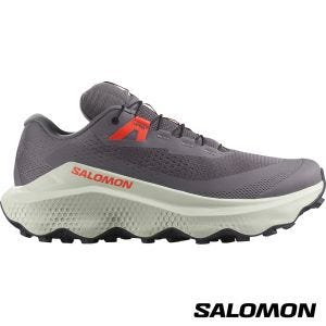 Salomon 男 ULTRA GLIDE 3 野跑鞋 劍灰/冰柱灰/螢紅