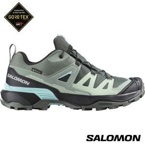 Salomon 女 X ULTRA 360 Goretex 低筒登山鞋 石灰/黑/海泡綠