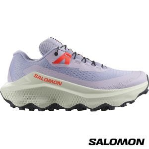 Salomon 女 ULTRA GLIDE 3 野跑鞋 灰藍/冰柱灰/螢紅