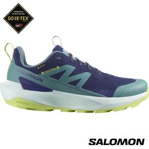 Salomon 男 ELIXIR ACTIV Goretex 低筒登山鞋 藏青/騎兵綠/銳綠