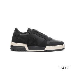 LOCI ATOM THREE 玉米皮革 休閒鞋 黑/黑/米 LØCI 