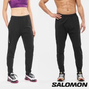 Salomon CROSS RUN 運動長褲 黑棕