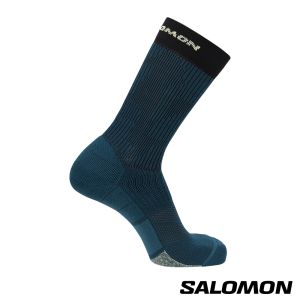 Salomon X ULTRA 登山中筒襪 洋綠/黑棕/黃