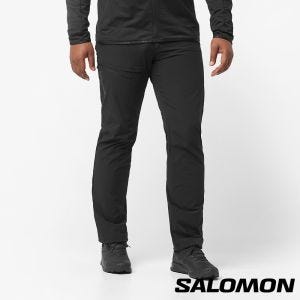 Salomon 男 WAYFARER 彈性長褲 黑棕