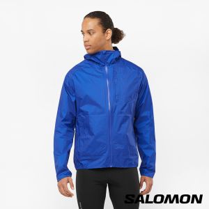 Salomon 男 BONATTI 防水外套 海洋藍