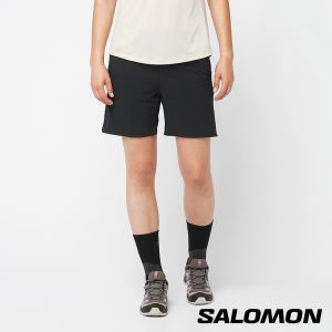 Salomon 女 WAYFARER EASE 彈性短褲 黑棕