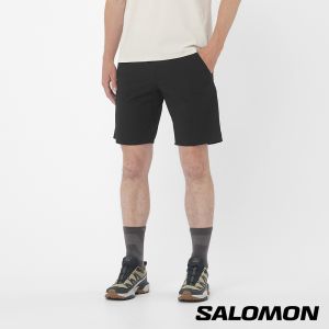 Salomon 男 WAYFARER EASE 彈性短褲 黑棕